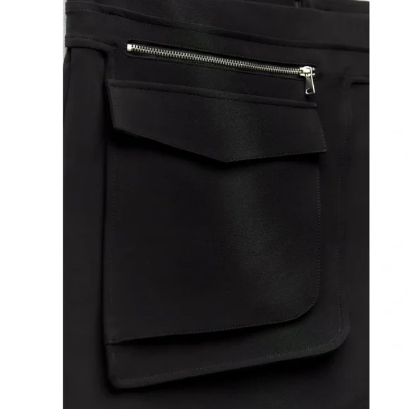 NEW! Zara Black Skirt with Asymmetrical Pocket - Picture 5 of 11